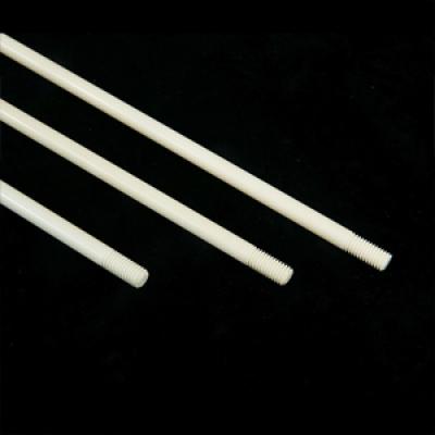 Threaded Aluminum Oxide Ceramic Shaft Electronic Material Ceramic Rod